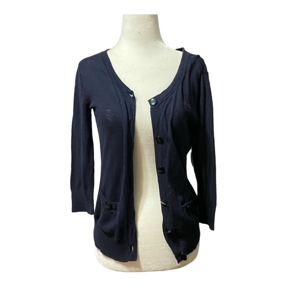 Banana Republic lightweight Cotton Blue cardigan - Picture 3 of 6